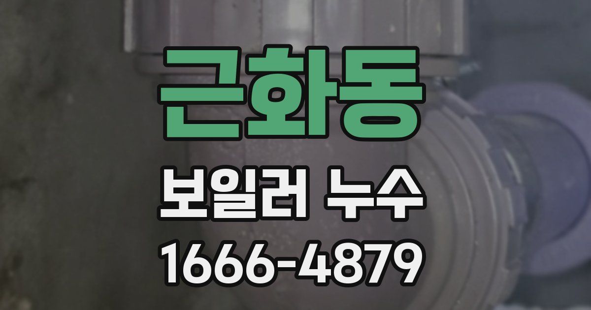 근화동 보일러 누수