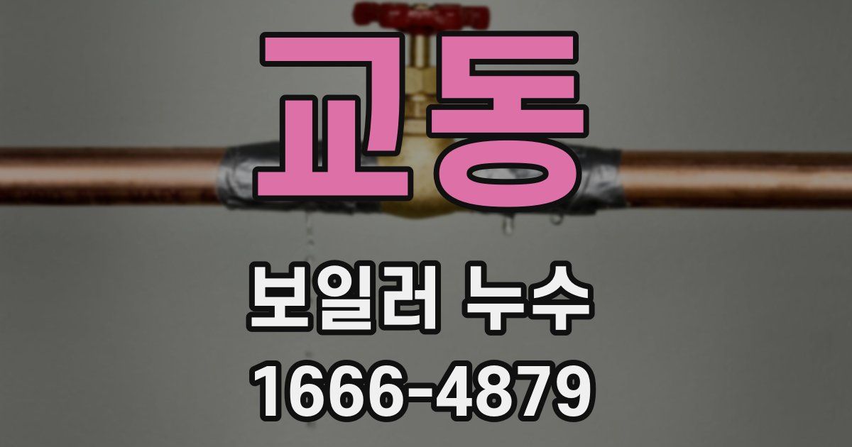 교동 보일러 누수