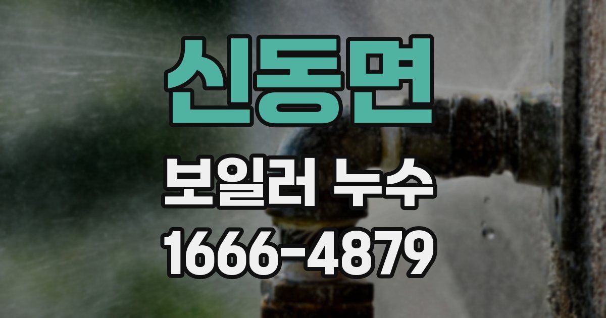 신동면 보일러 누수