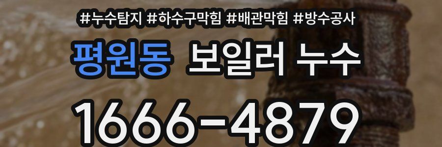 평원동 보일러 누수