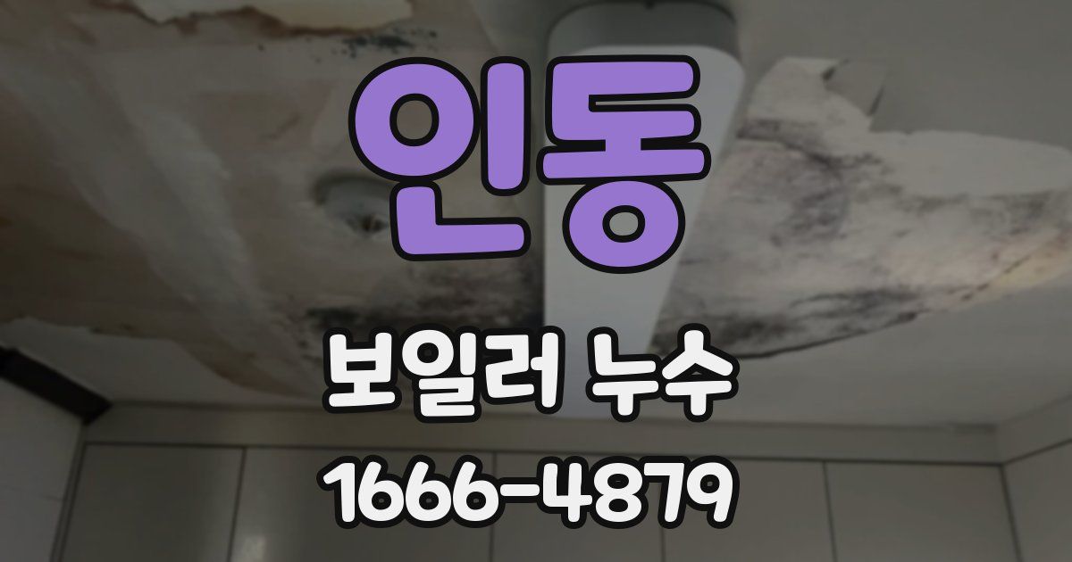 인동 보일러 누수