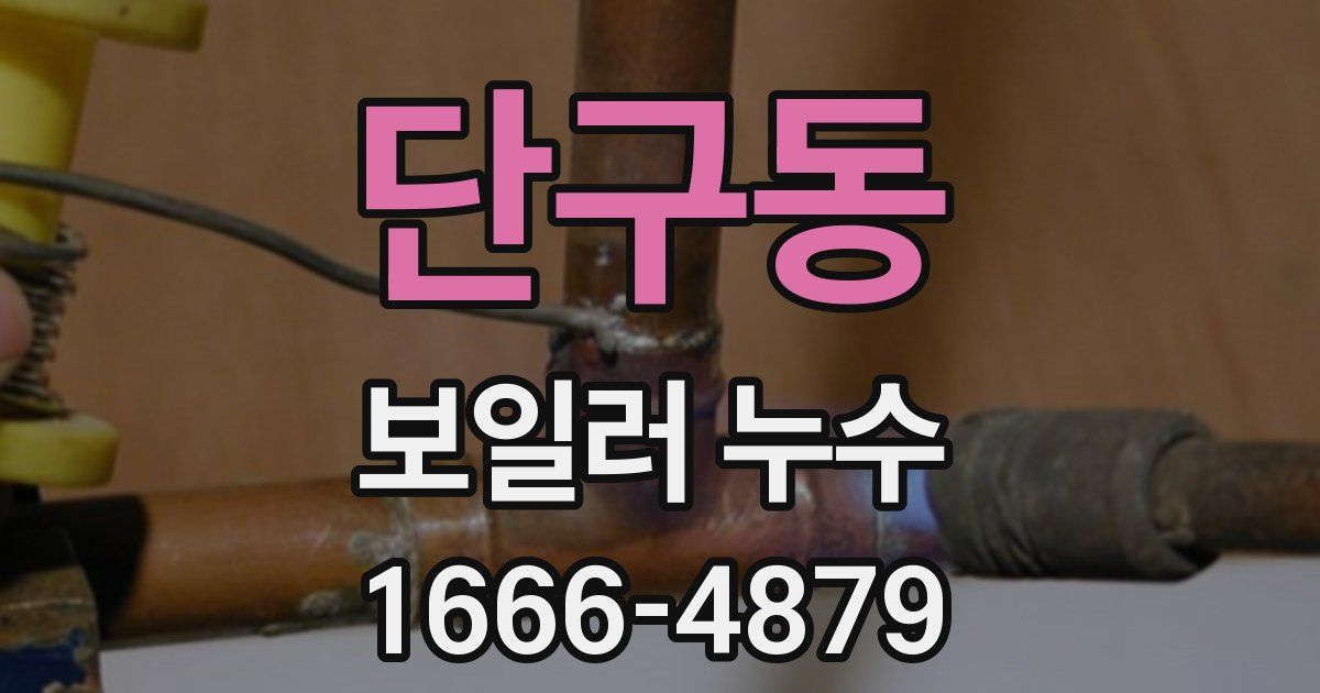 단구동 보일러 누수