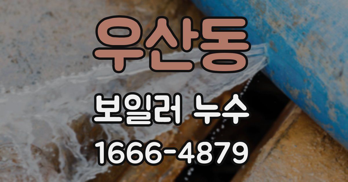우산동 보일러 누수