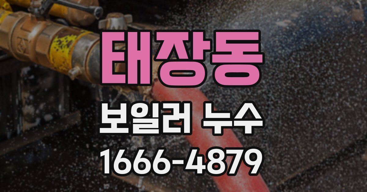 태장동 보일러 누수