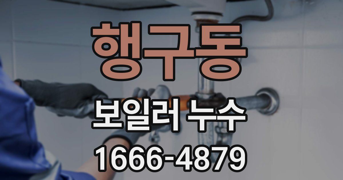 행구동 보일러 누수