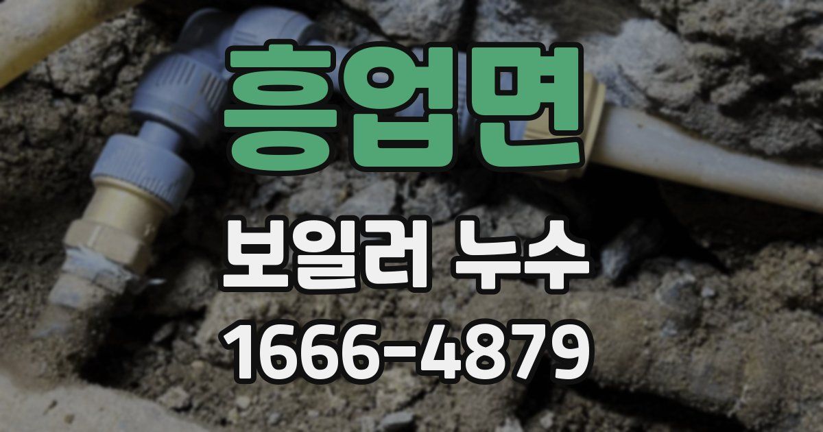 흥업면 보일러 누수