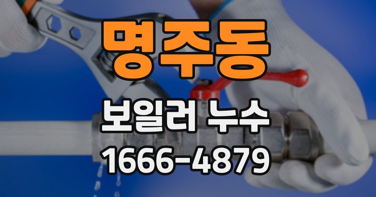 명주동 보일러 누수