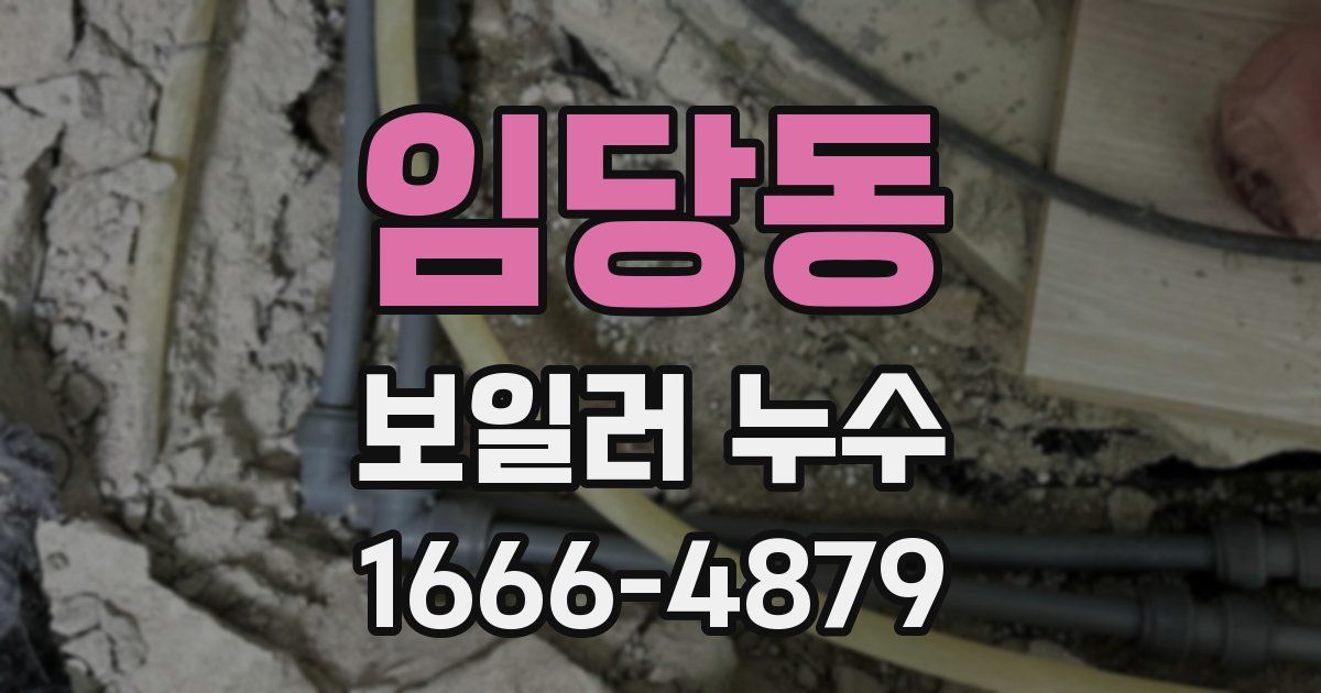 임당동 보일러 누수