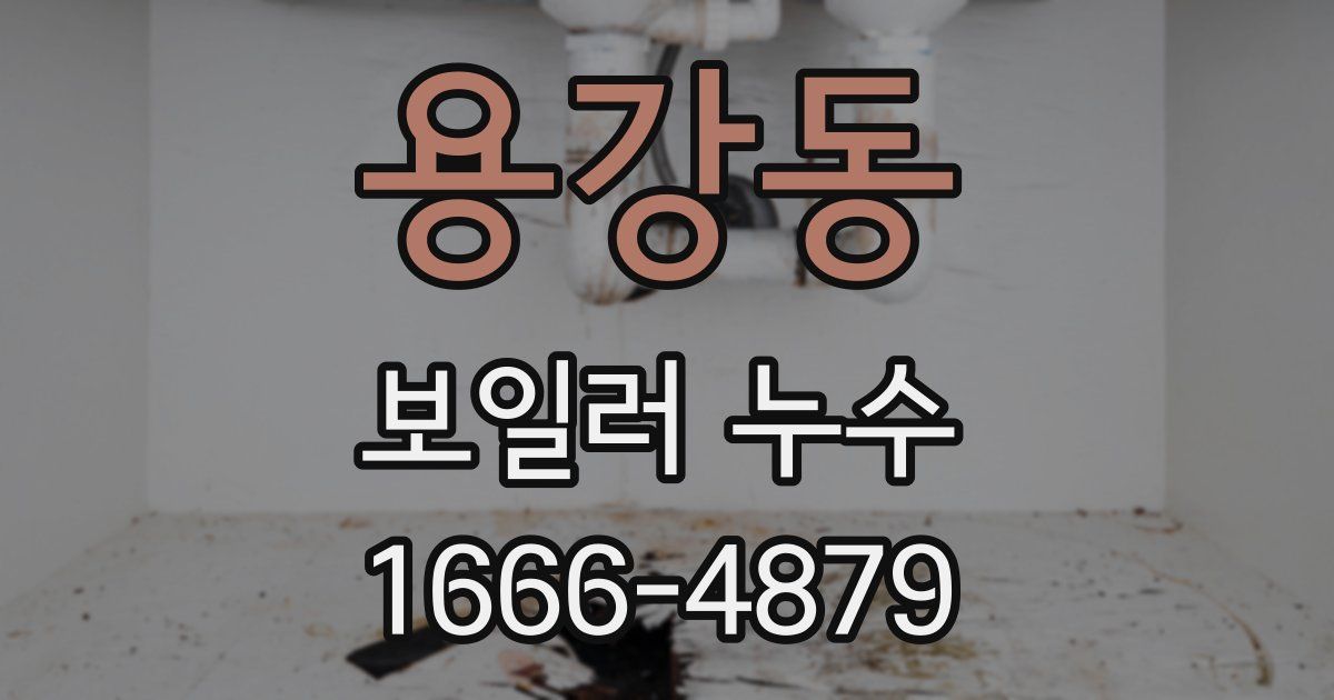 용강동 보일러 누수