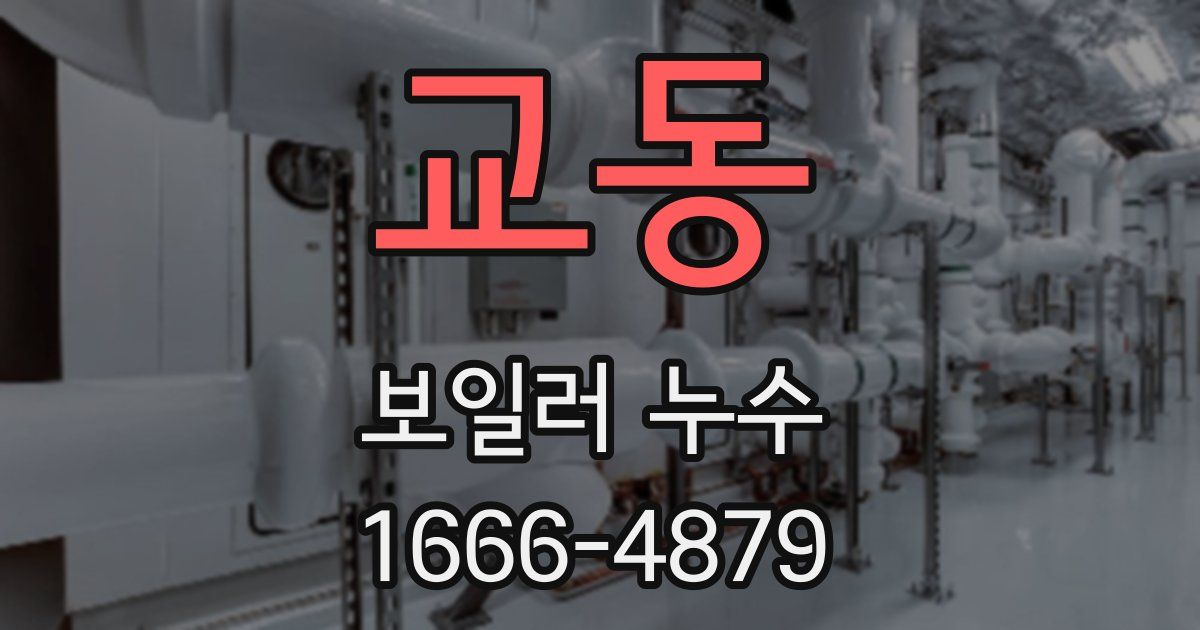 교동 보일러 누수