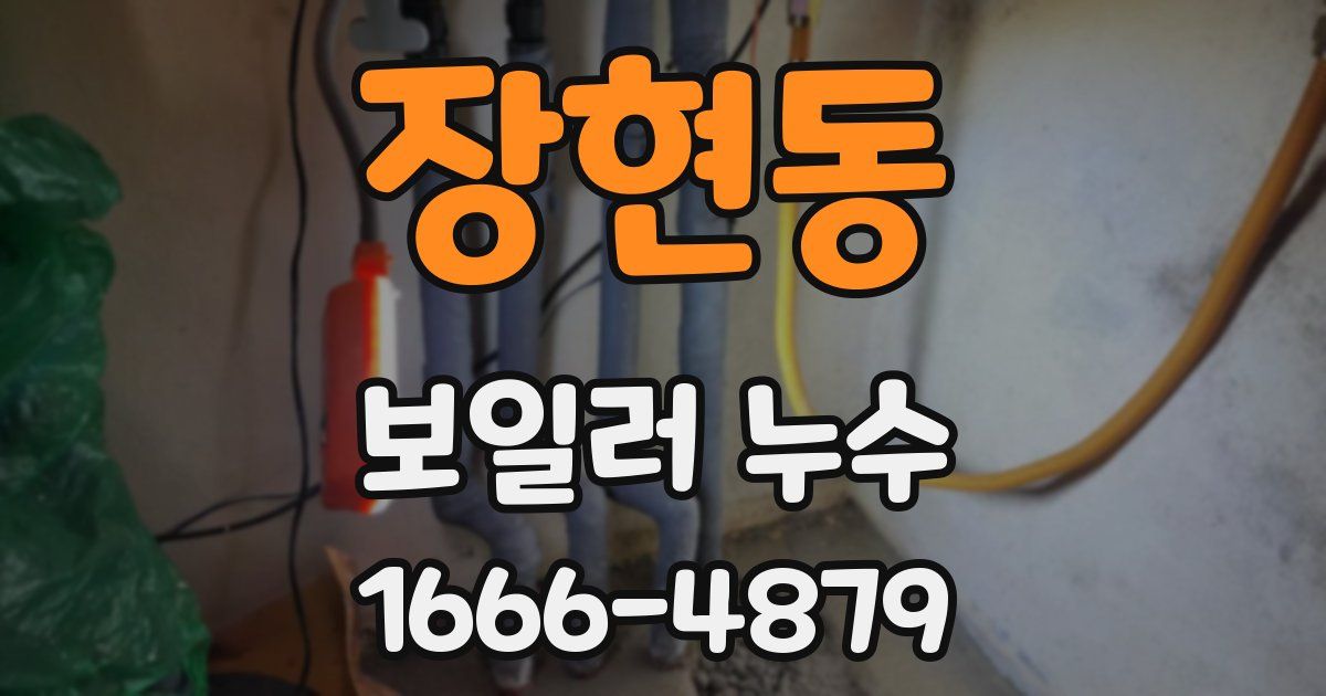 장현동 보일러 누수
