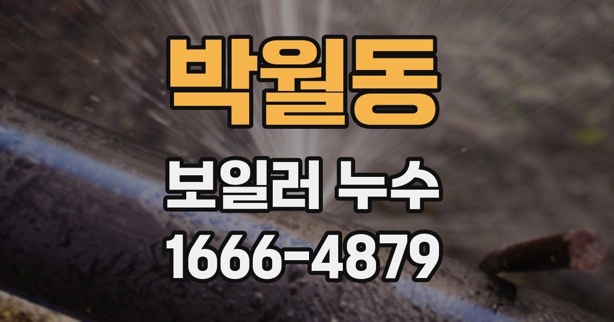 박월동 보일러 누수