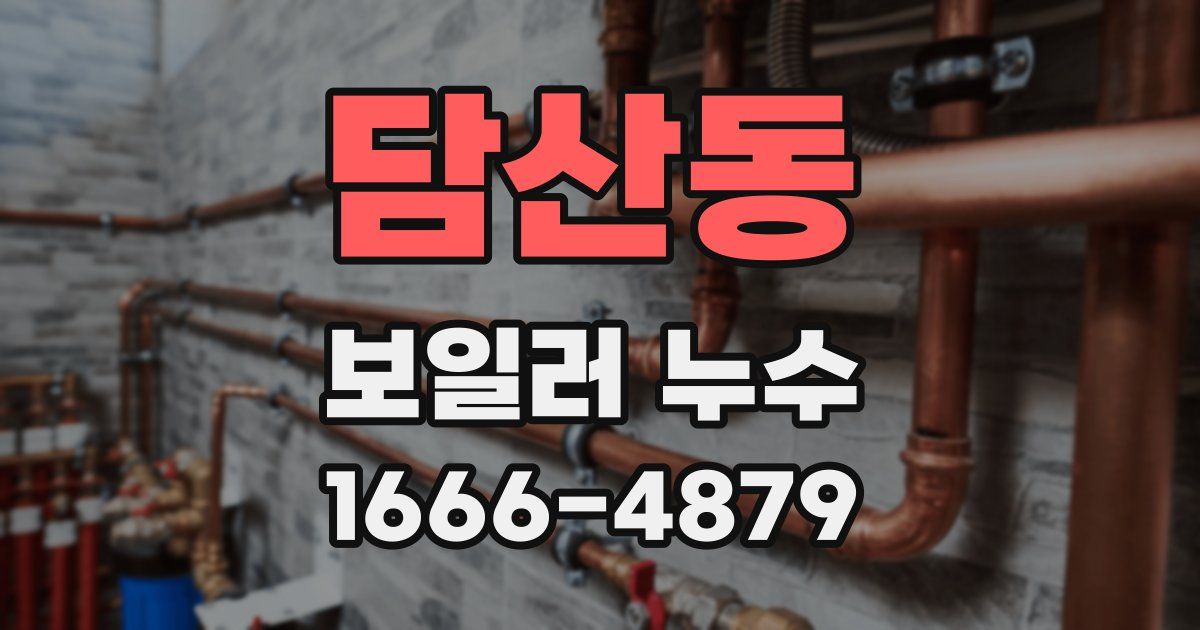 담산동 보일러 누수