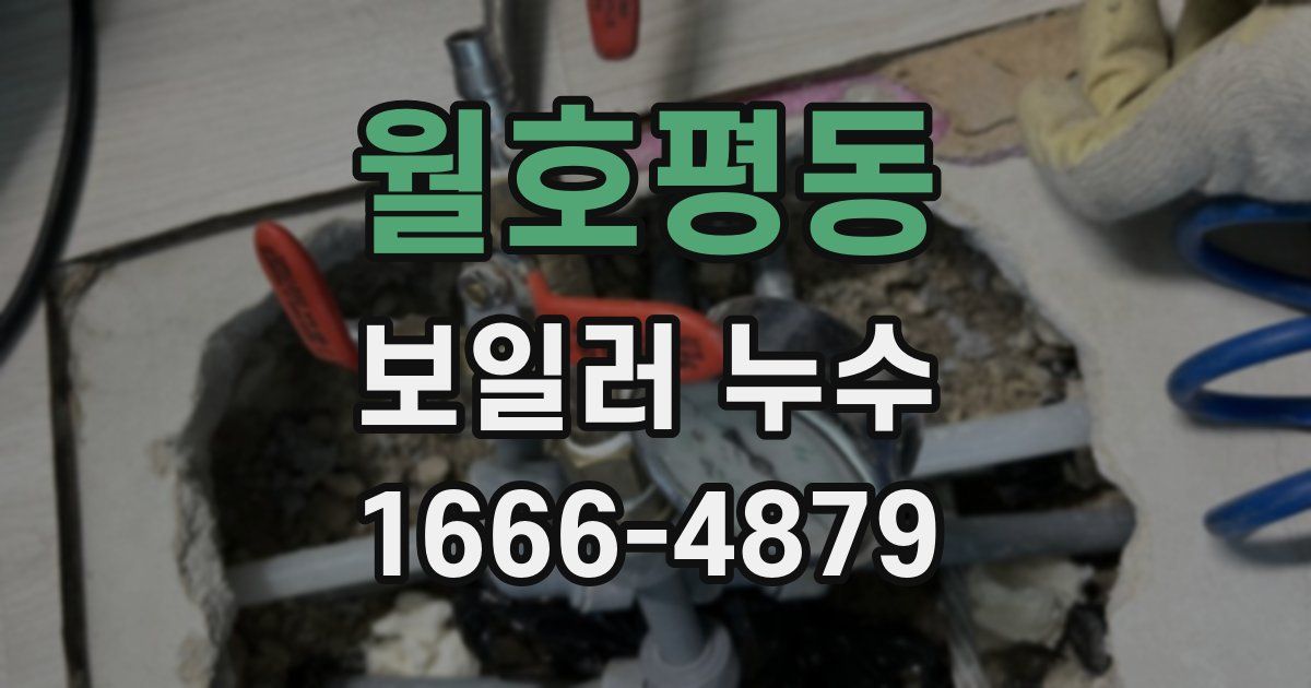 월호평동 보일러 누수