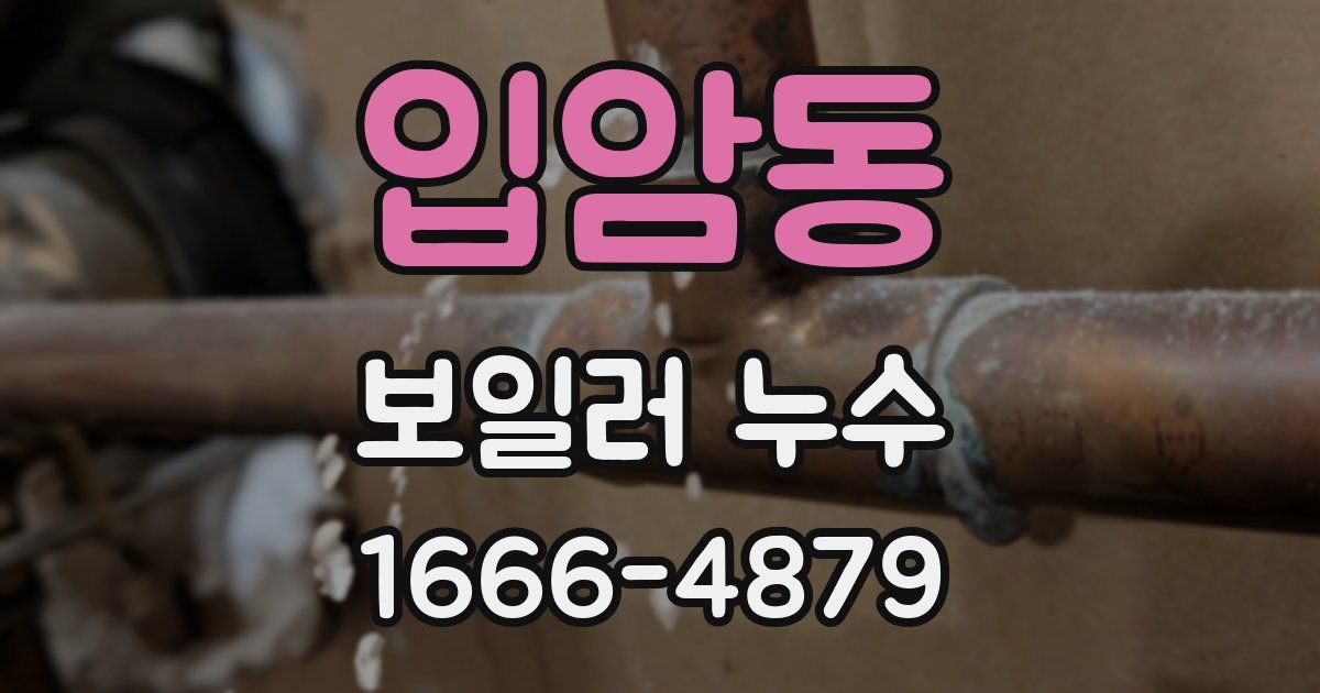 입암동 보일러 누수