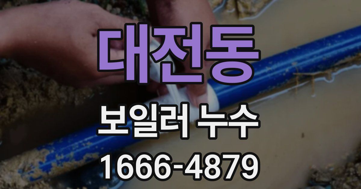 대전동 보일러 누수