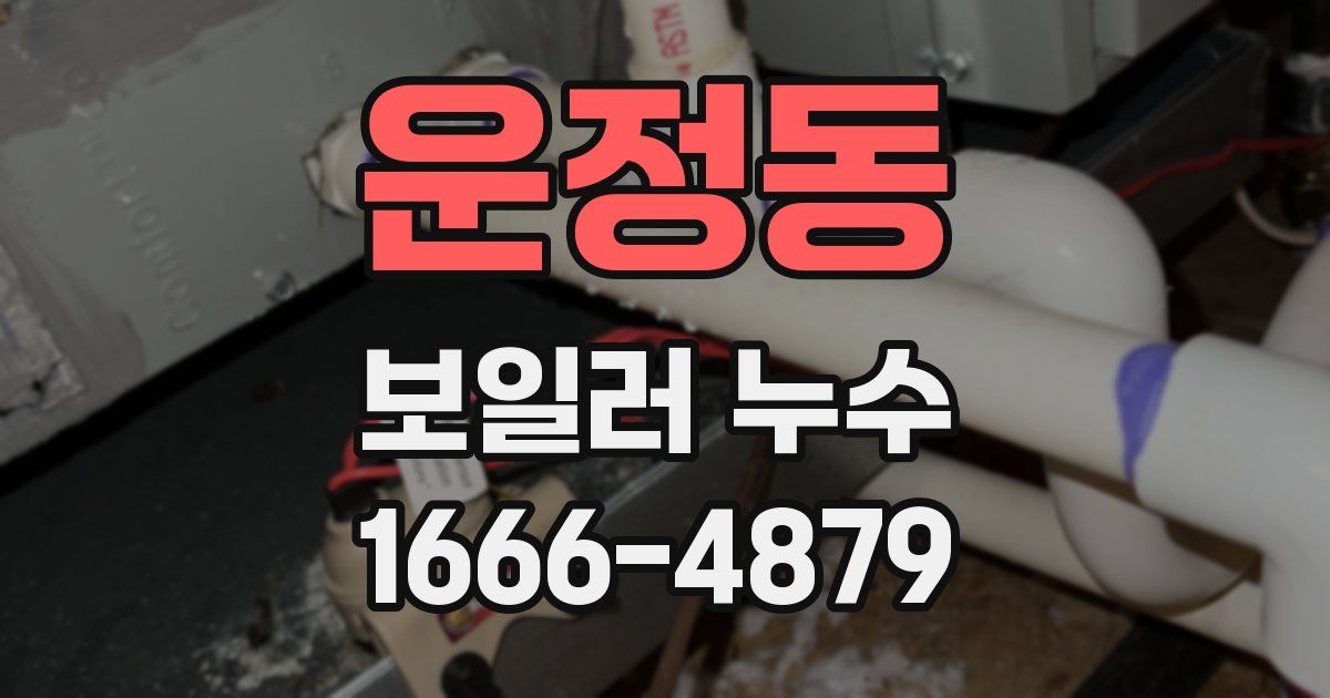 운정동 보일러 누수