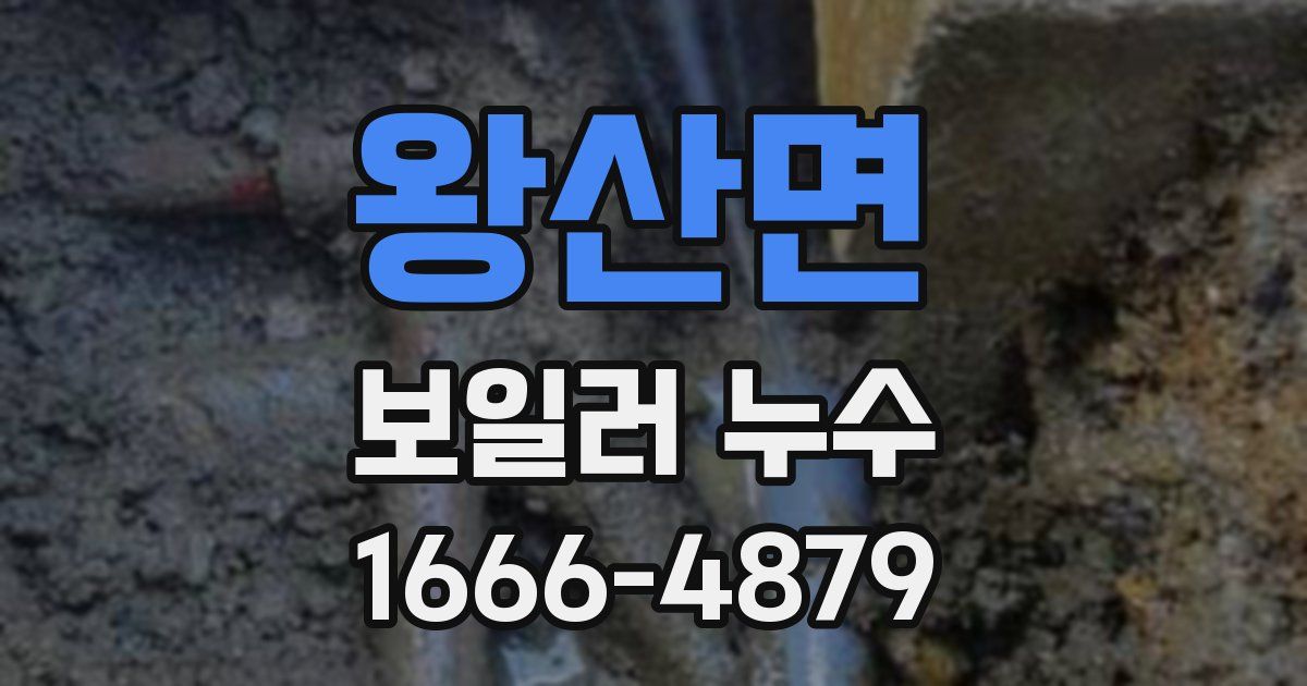 왕산면 보일러 누수