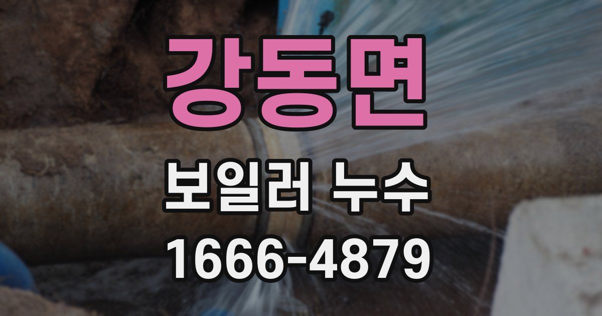 강동면 보일러 누수