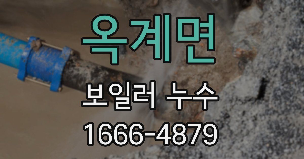 옥계면 보일러 누수