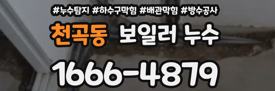 천곡동 보일러 누수