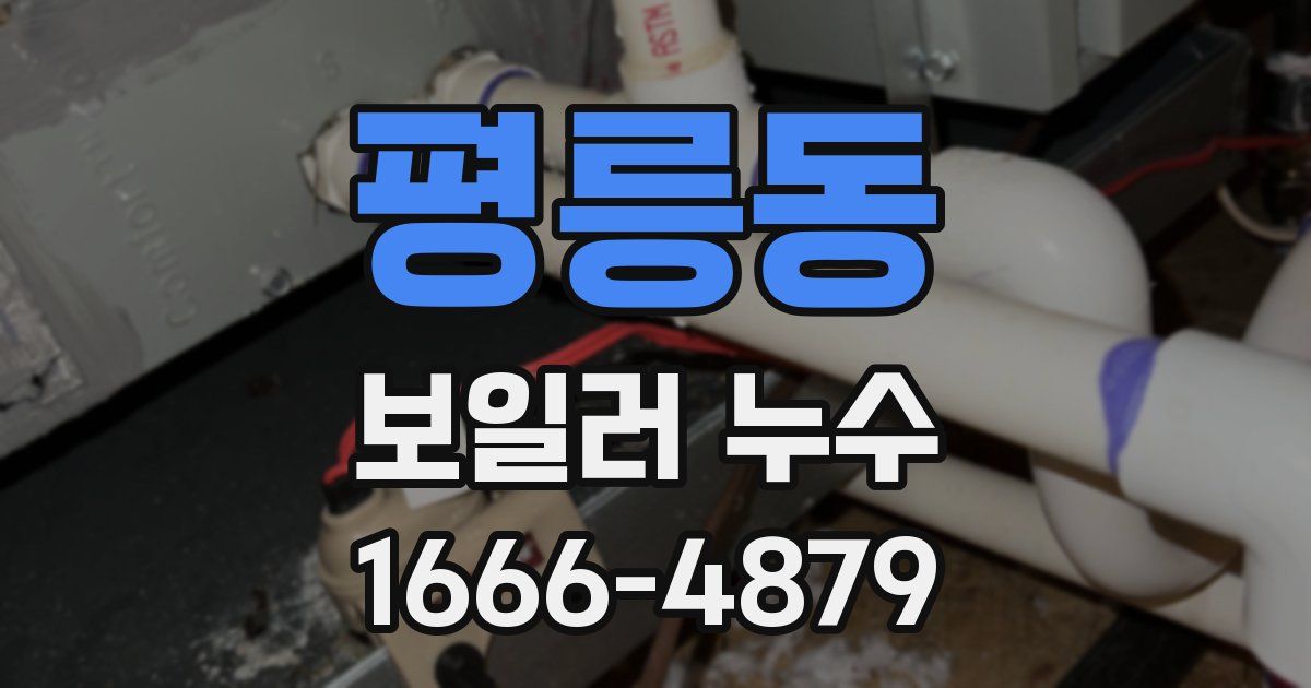 평릉동 보일러 누수
