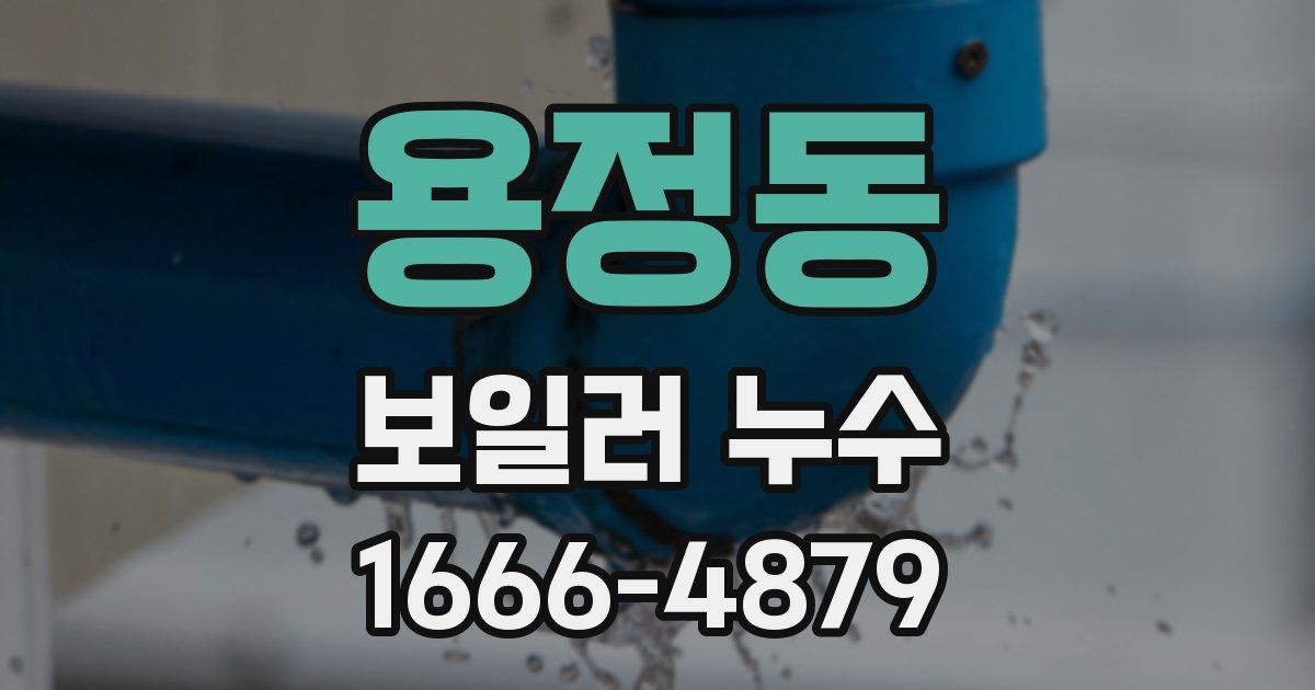 용정동 보일러 누수