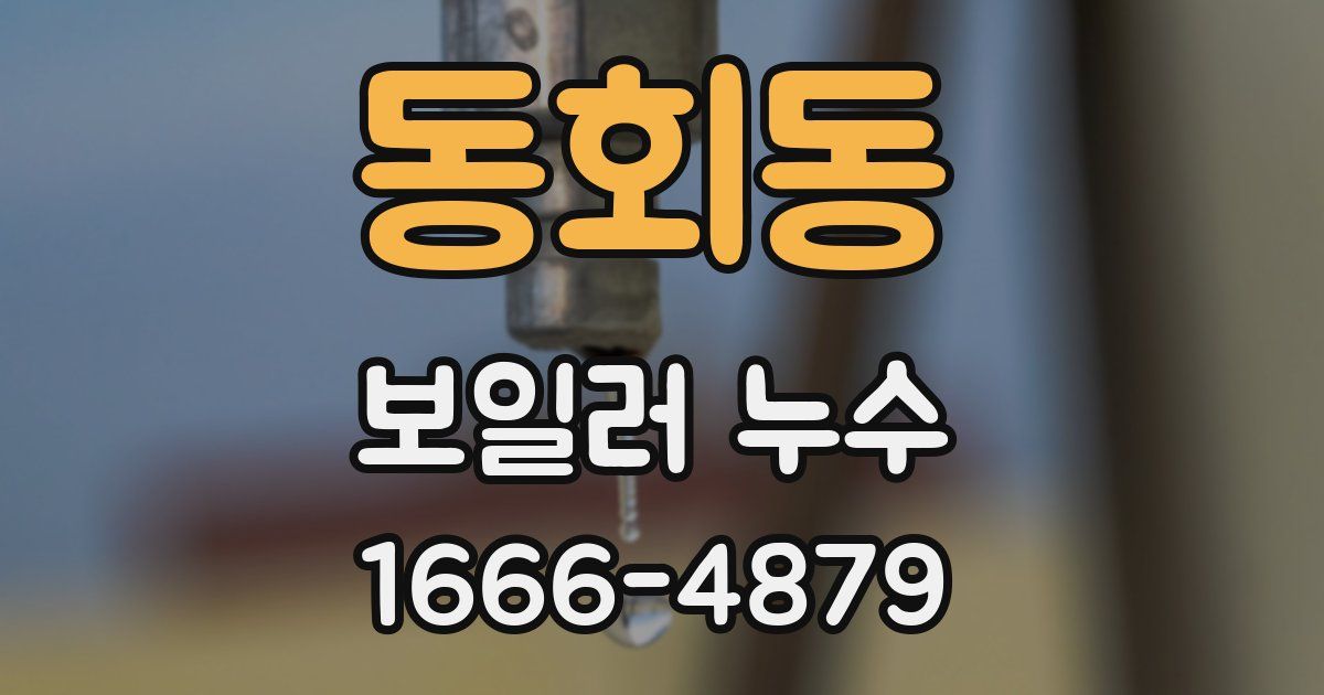 동회동 보일러 누수