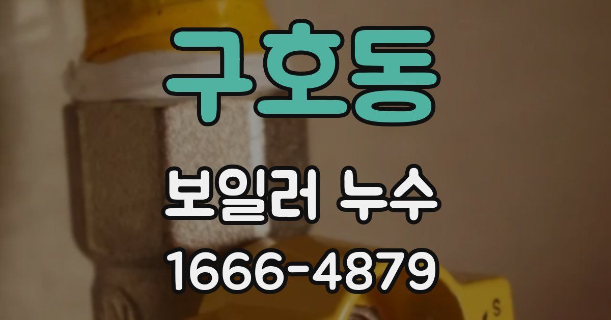 구호동 보일러 누수
