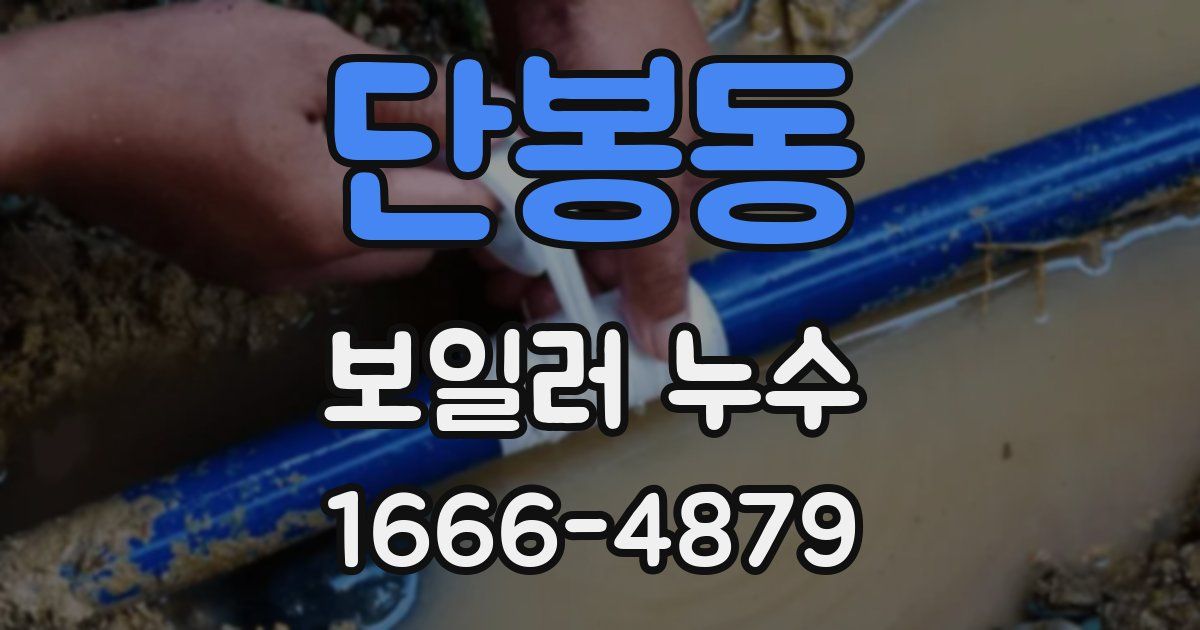 단봉동 보일러 누수