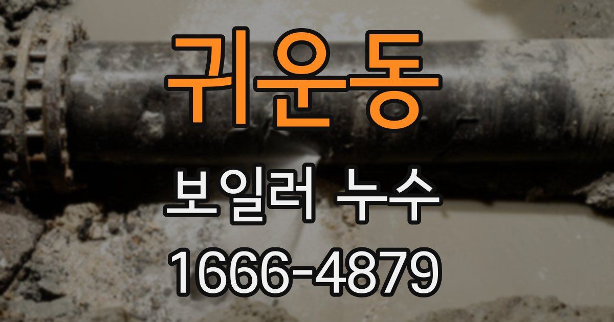 귀운동 보일러 누수