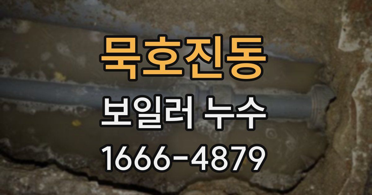 묵호진동 보일러 누수