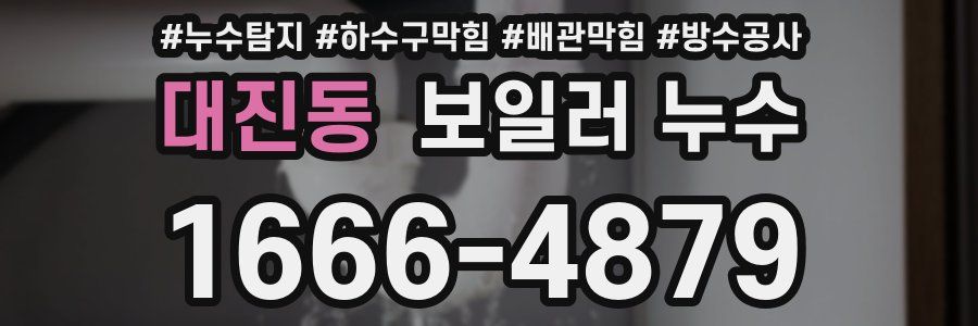 대진동 보일러 누수