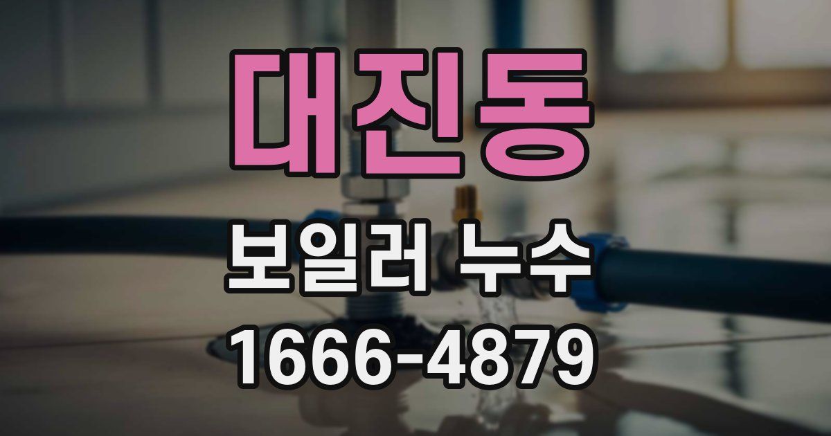 대진동 보일러 누수