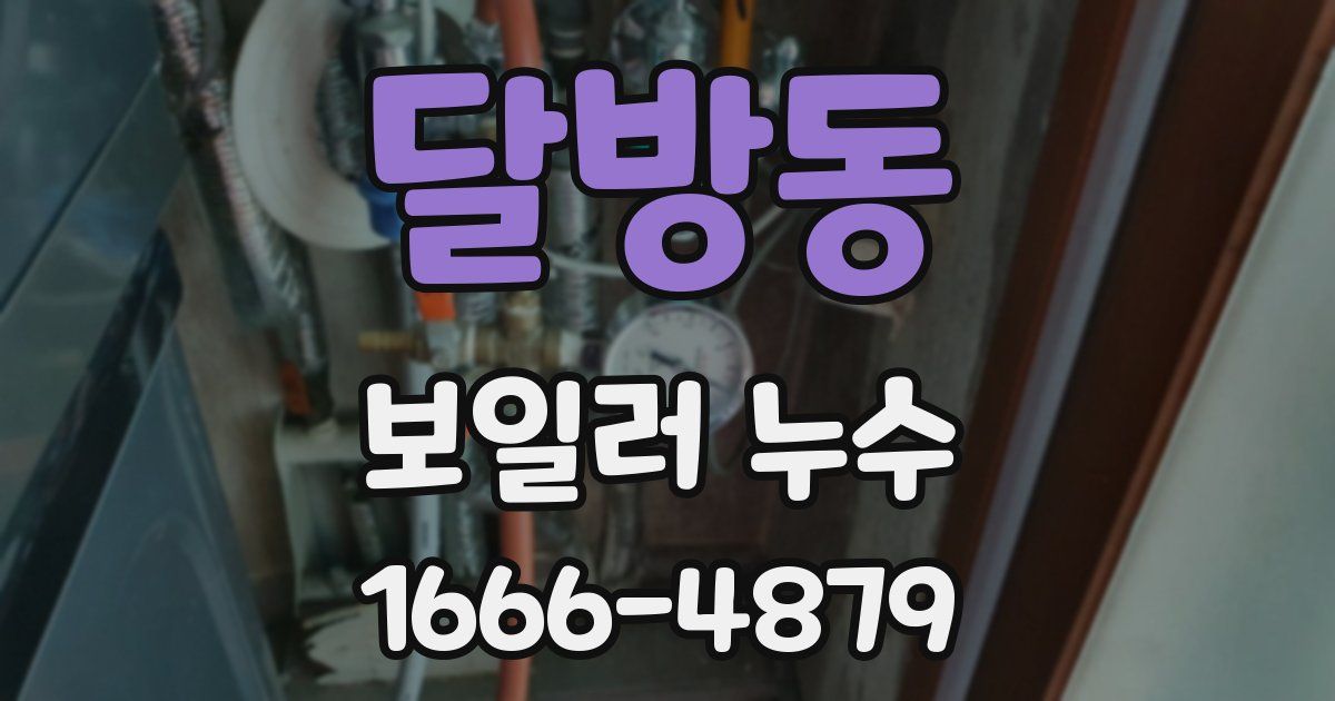 달방동 보일러 누수
