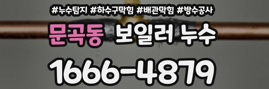 문곡동 보일러 누수