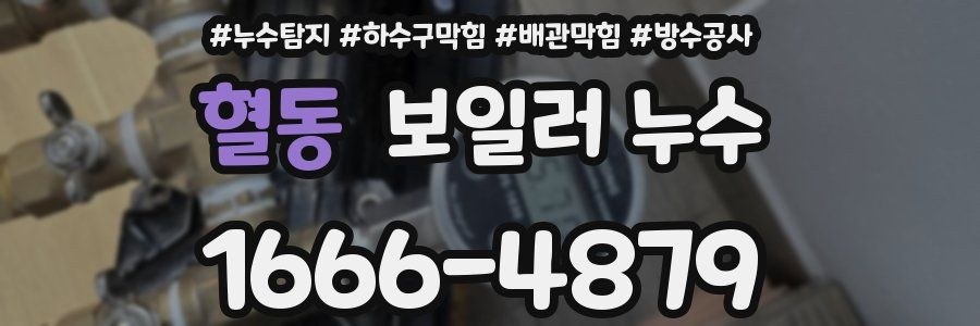 혈동 보일러 누수