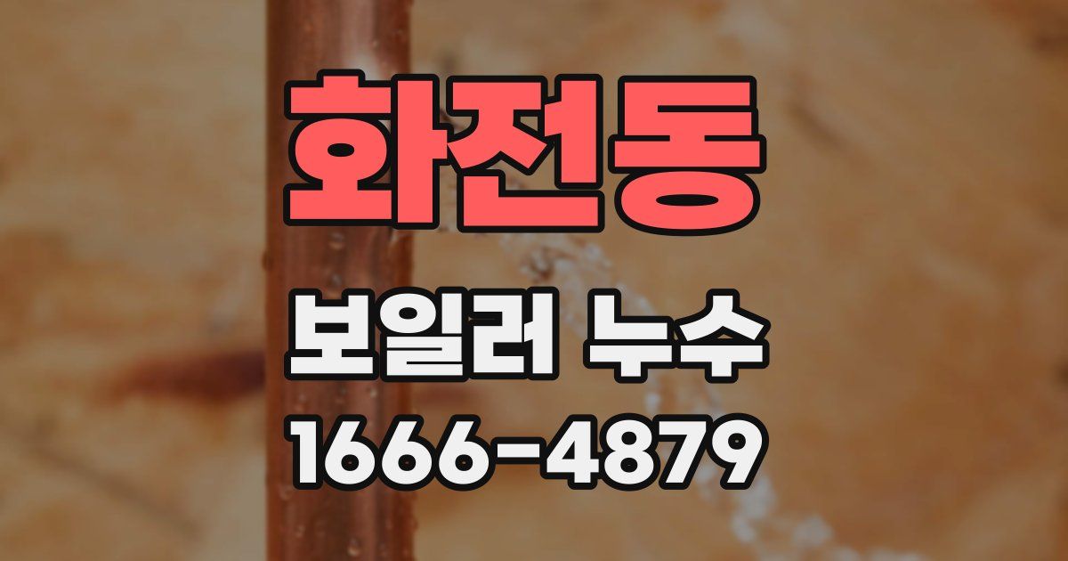 화전동 보일러 누수