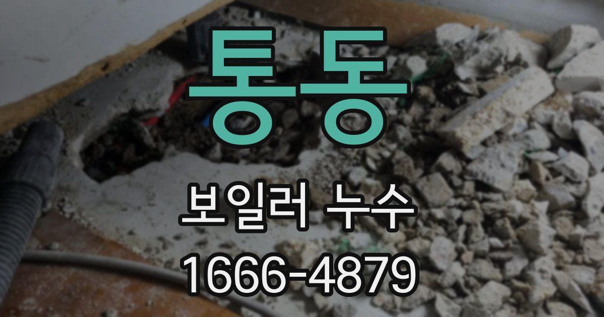 통동 보일러 누수