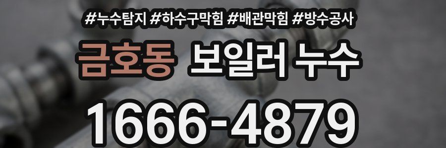 금호동 보일러 누수