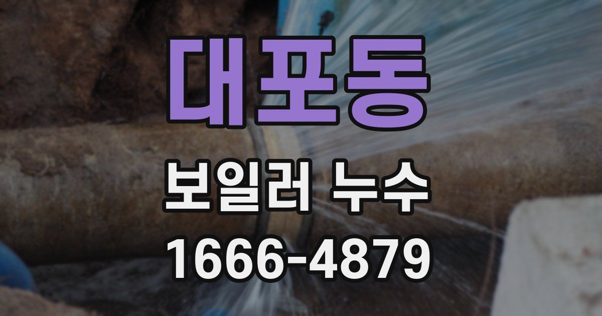 대포동 보일러 누수