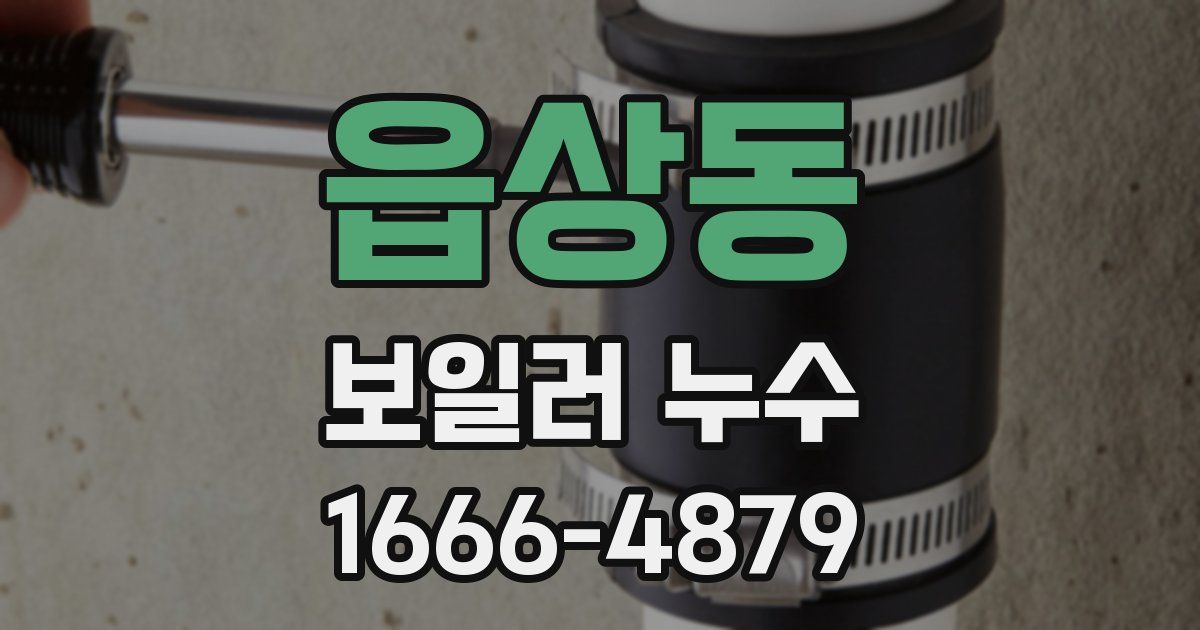 읍상동 보일러 누수