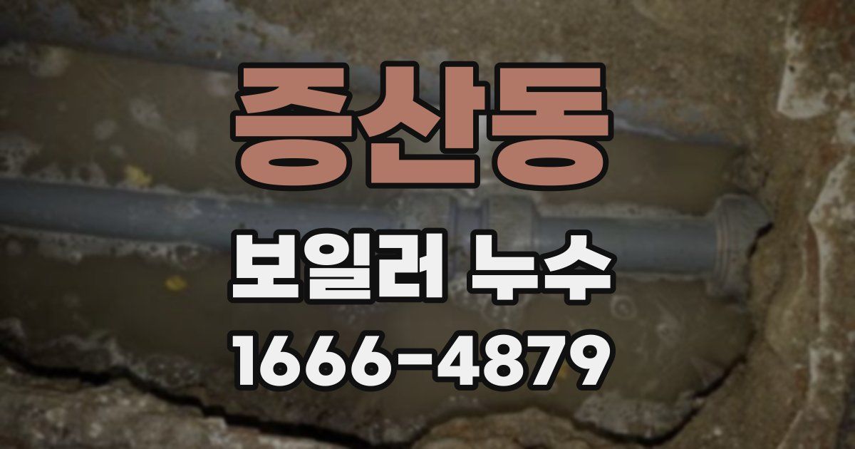 증산동 보일러 누수