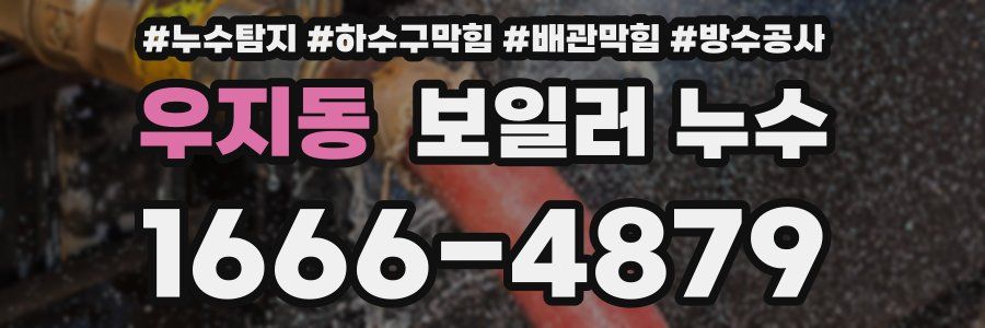 우지동 보일러 누수