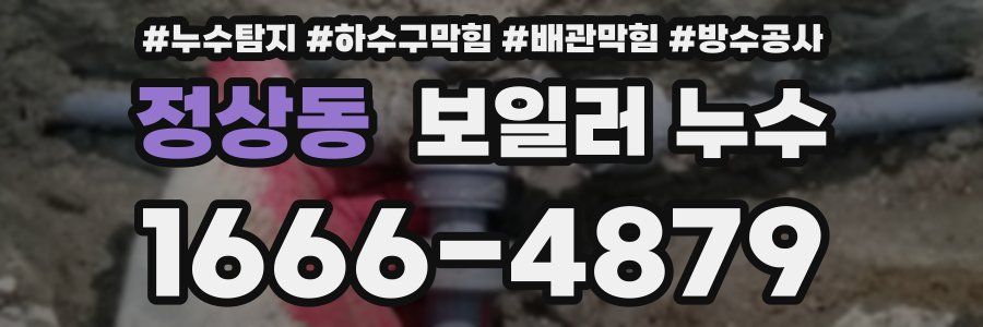 정상동 보일러 누수