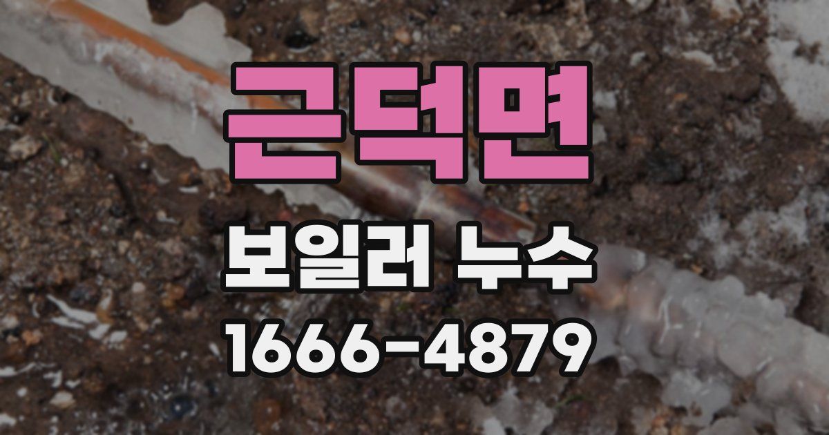 근덕면 보일러 누수