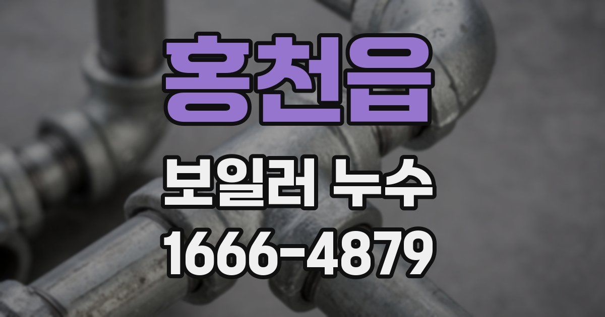 홍천읍 보일러 누수