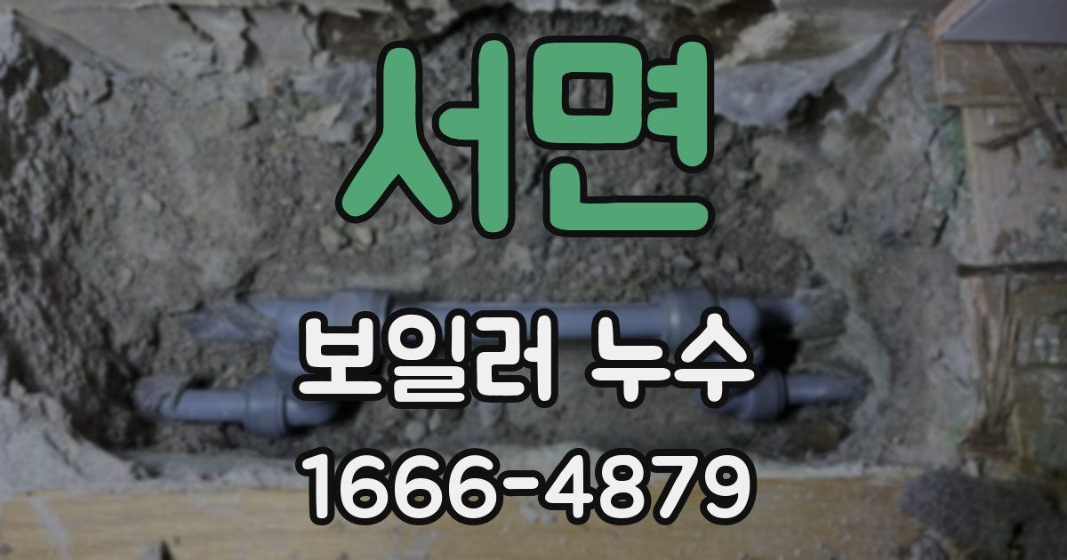 서면 보일러 누수
