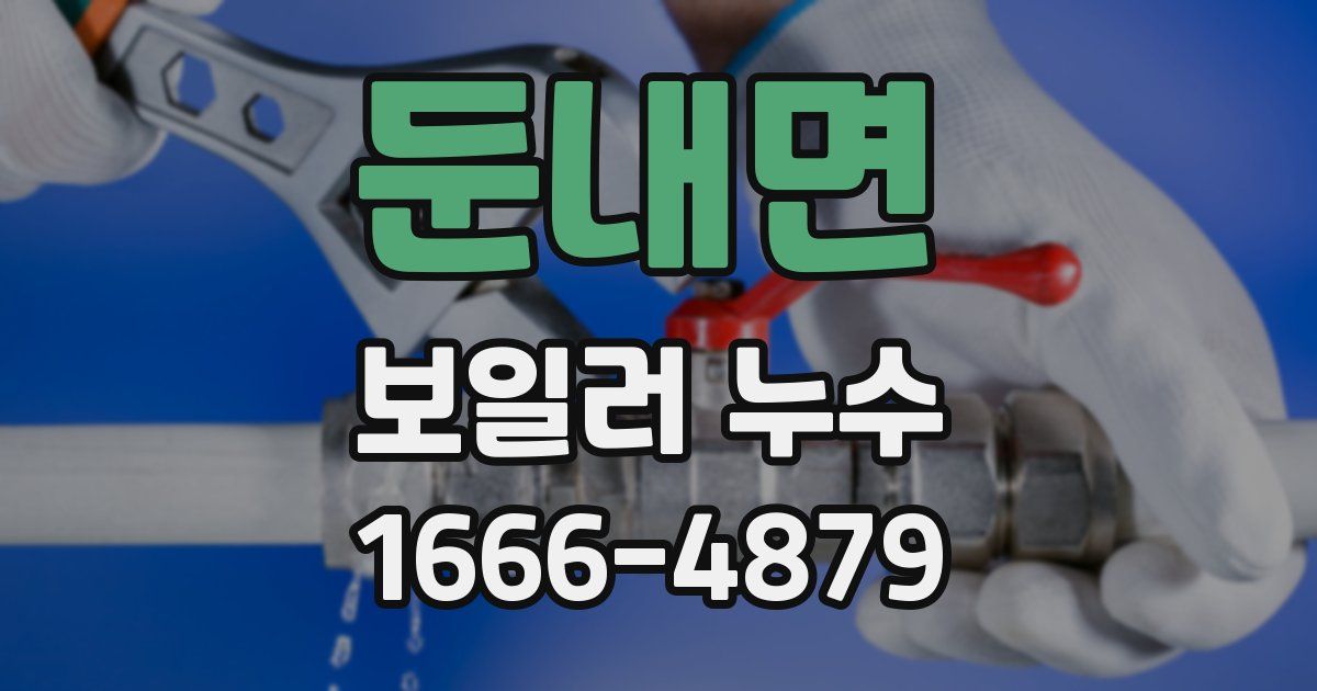 둔내면 보일러 누수