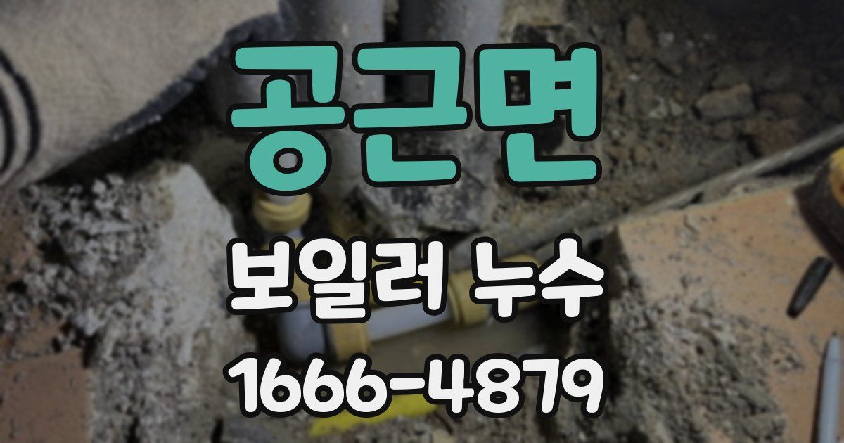 공근면 보일러 누수